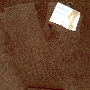 Black Knee-High Boot Socks
